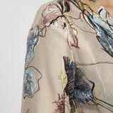 Caroline | Maxi Dress with Floral Print and Three-Quarter Sleeves