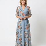 Laure | Vestido Maxi Floral Cruzado