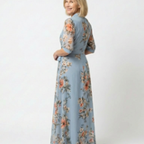 Laure | Vestido Maxi Floral Cruzado