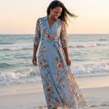Laure | Vestido Maxi Floral Cruzado