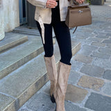 Beige Mena Boots