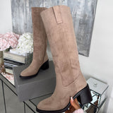 Beige Mena Boots